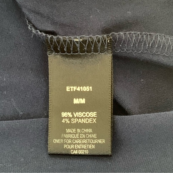 Navy Top with Sequin Arm Patches - Picture 6 of 8